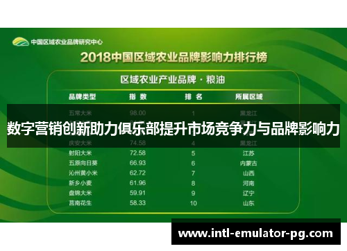 数字营销创新助力俱乐部提升市场竞争力与品牌影响力 数字营销创新助力俱乐部提升市场竞争力与品牌影响力